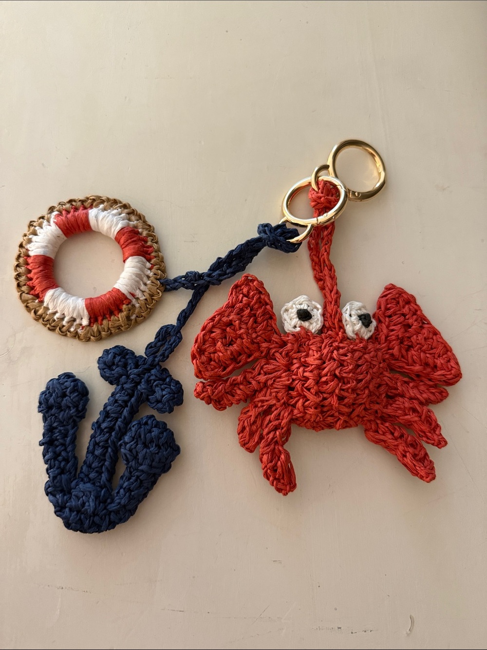 Nautical Woven Bag Charms